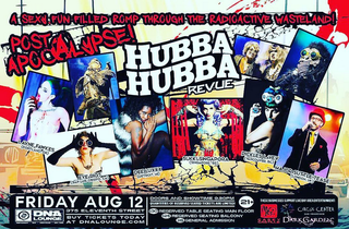 I am on this poster and I feel so cool to be sharing it with Dee Luxxx and Pickles Lavey whom I love